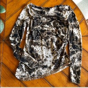Double D Ranch | Snakeskin Knit Tunic Top  Western